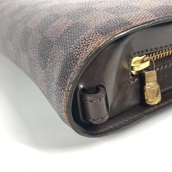 LOUIS VUITTON N51993 Damier Saint Louis Clutch bag pouch with strap Canvas Ebene - Picture 15 of 15